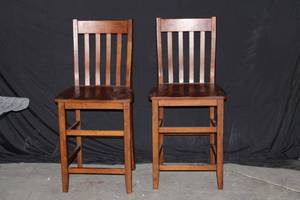 Set of 2 Wood Chairs