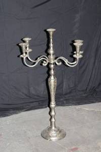 Silver-plate foldng Candleabra