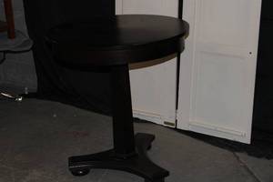 Espresso Wood Pedestal Table