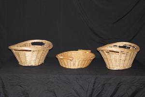 Lot of 4 Woven Wicker Baskets