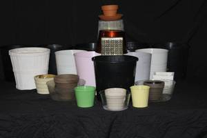 Lot of Planting Pots and Saucers