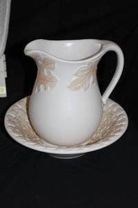 Ceramic Bowl and Pitcher