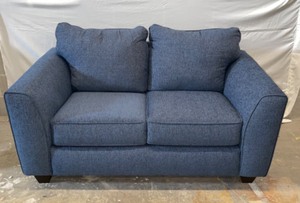 Blue loveseat