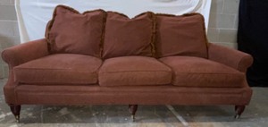Dark orange couch