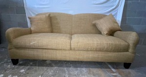 gold tweed couch