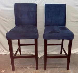 Dark blue bar stools