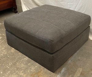 charcoal grey ottoman