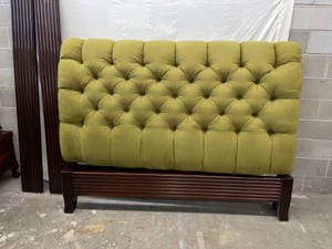 King size Olive green tuft bedframe