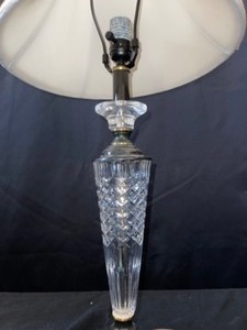 Glass table lamp