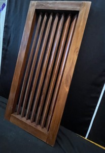 Slatted wood