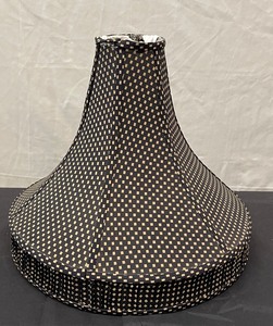 Patterned Beige and Black Lampshade