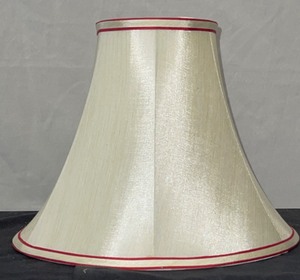 Tapered Lampshade with red trim