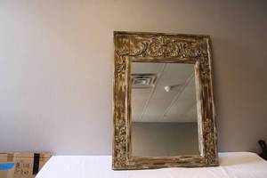 Decorative distressed mirror