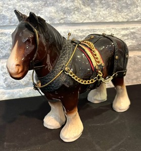 lot 132 image: Two Decorative Horse Figurines