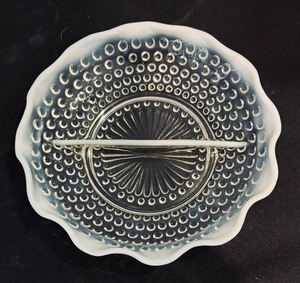 lot 134 image: Two Vintage Moonstone Serving Dishes