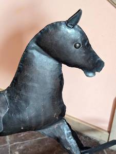 lot 93 image: Decorative Metal Rocking Horse