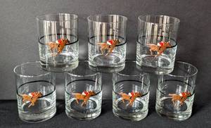 lot 40 image: Vintage Georges Briard Horse Racing Old Fashioned Glass Set