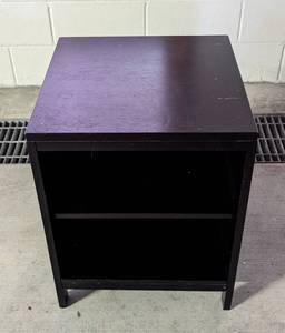 lot 66 image: Espresso Wood Side Table