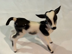 lot 29 image: USSR Lomonosov Hand Painted Russian Calf Figurine