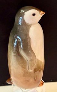 lot 18 image: USSR Lomonosov Hand Painted Russian Penguin Figurine