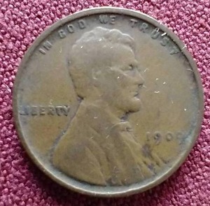 lot 11 image: 1909 First Year Wheat Penny