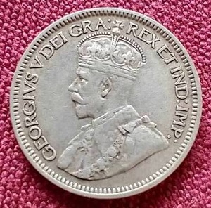 lot 12 image: Nice 1930 Canada Silver 10 Cents Coin