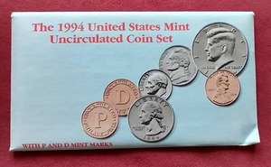 lot 38 image: 1994 U.S. Mint Uncirculated Set