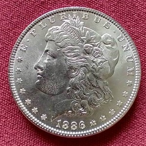 lot 42 image: Nice 1886 Morgan Dollar