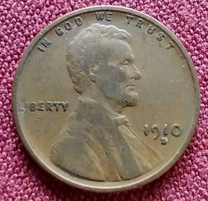 lot 64 image: 1910-S Wheat Penny