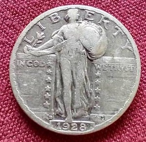 lot 66 image: 1928 Standing Liberty Quarter