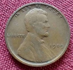 lot 71 image: 1909 VDB Wheat Penny