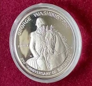 lot 74 image: 1982 90% Silver Proof Washington Half Dollar