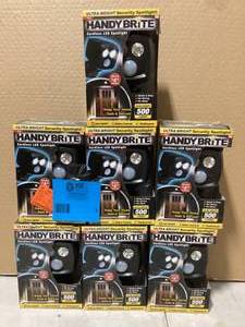 Lot of HANDY BRITE 500 Lumens Multi-Location Cordless Motion-Activated Sensor LED Spotlight  Customer Returns See Pictures