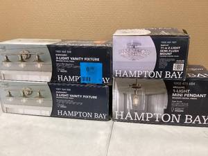 Lot of Assorted Ceiling Lighting Fan Various Models and Conditions Customer Returns See Pictures