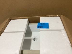 20 in. x 14 in. Rectangular Undermount Porcelain Ceramic Bathroom Sink in White by Logmey Customer Returns See Pictures