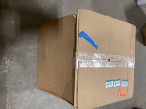 Vigoro 22 in. Frenchboro Antique Extra Large Beige Resin Planter (22 in. D x 17.5 in. H) Customer Returns See Pictures