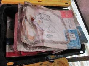 Heavy Duty Storage Tote with assorted Atlas transmission filters