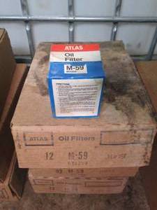 (3) Cases of 12 Atlas Oil Filters size M-59