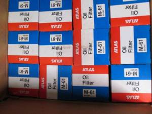 (1) Case of 12 Atlas Oil Filters size M-61