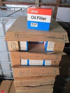 (5) Cases of 12 Atlas Oil Filters size M-62