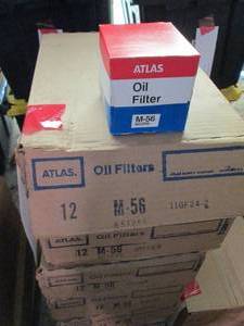 (4) Cases of 12 Atlas Oil Filters size M-56