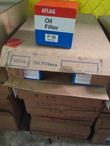 (5) Cases of 12 Atlas Oil Filters size F-16