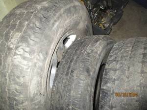 Tires with rims LT265  75  16