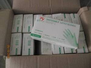 Box of latex gloves...