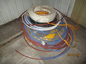 Assorted rolls of Pex pipe...