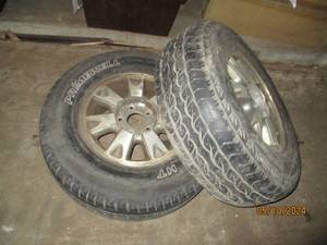 2 Tires and rims...