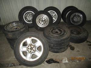 Lot of tires and rims...