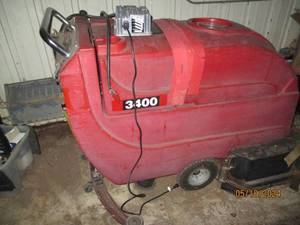 Commercial grade floor scrubber, untested with extra squeegees.&nbsp&nbsp
