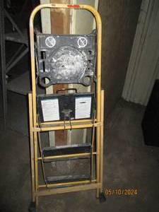 Metal step stool...