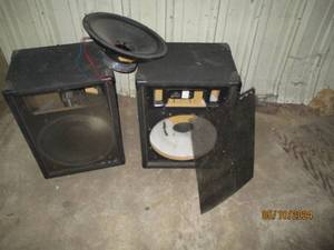 Speaker boxes and a speaker...
